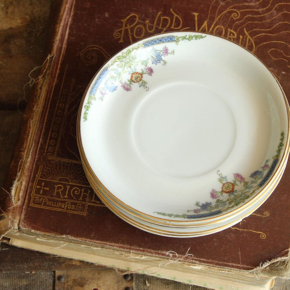 Vintage 1920s 1930s Tea Saucer, Hutschenreuther Selb China Plate, Bavaria